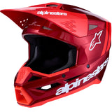Alpinestars SM3 Radium Helmet Red Motochrome Red Fluo White Gloss