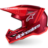Alpinestars SM3 Radium Helmet Red Motochrome Red Fluo White Gloss
