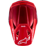 Alpinestars SM3 Radium Helmet Red Motochrome Red Fluo White Gloss