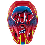 Alpinestars Helmet Supertech S-M7 Cast Helmet - Red Yellow Fluo Blue Gloss