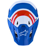 Alpinestars Helmet Supertech S-M7 Core Helmet - White Blue Orange Pink