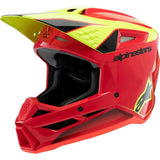 Alpinestars Youth Helmet SM3 Fray Red Yellow Black Gloss