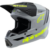 Alpinestars Youth Helmet SM3 Radium Grey Black Yellow Matte