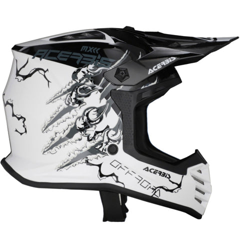 Acerbis Profile Kids Motocross Helmet - White Black