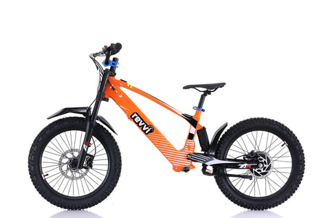 REVVI 20" ELECTRIC KIDS BIKE - ORANGE