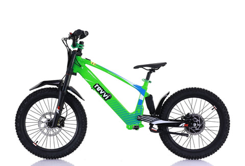 REVVI 20" ELECTRIC KIDS BIKE - GREEN