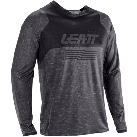 2026 Leatt 4.5 Moto Lite Jersey Stealth Black Grey