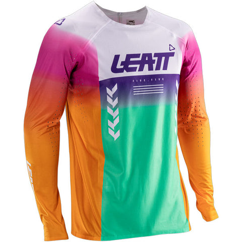2026 Leatt 5.5 Moto Ultraweld Jersey Pinata Teal