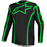 Alpinestars Fluid Apex V2 Jersey Black Green Fluo