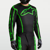 Alpinestars Fluid Apex V2 Jersey Black Green Fluo