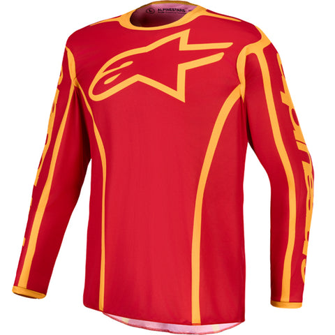 Alpinestars Fluid Apex V2 Jersey Fire Red Gold
