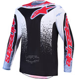 Alpinestars Fluid Drag Jersey Black White Light Blue Red Fluo