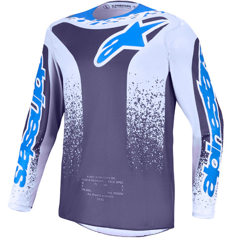 Alpinestars Fluid Drag Jersey Greystone Light Lilac UCLA Blue