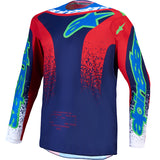 Alpinestars Fluid Drag Jersey Blue Navy Fire Red White