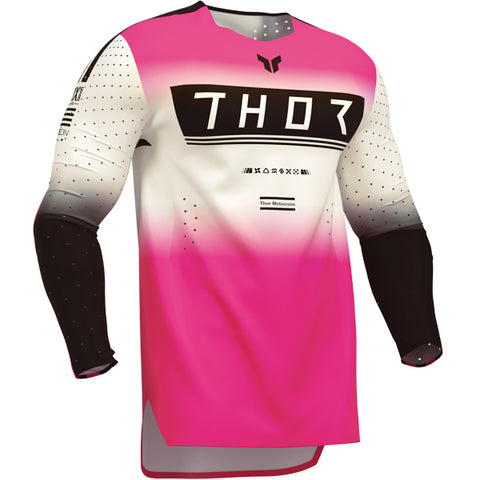 Thor Sportmode Geo White Pink Jersey
