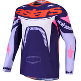 Alpinestars Supertech Dyna Jersey Light Violet Deep Purple Pink Fluo