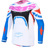Alpinestars Supertech Dyna Jersey White Blithe Blue Black Purple