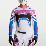Alpinestars Supertech Dyna Jersey White Blithe Blue Black Purple