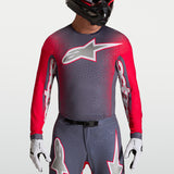 Alpinestars Supertech Hiten AFD Jersey Greystone Red Fluo Light Lilac