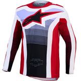 Alpinestars Techstar Maven Jersey Fire Red White Lavender Black