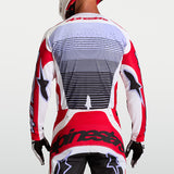 Alpinestars Techstar Maven Jersey Fire Red White Lavender Black