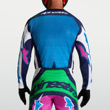 Alpinestars Techstar Maven Jersey White Blithe Blue Green Fluo