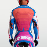 Alpinestars Techstar Maven Jersey White Hot Coral Blithe Blue