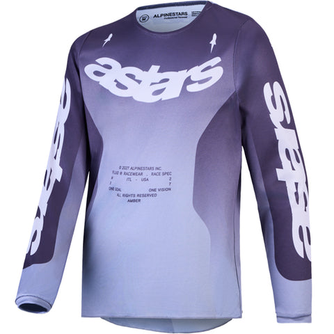 Alpinestars Youth Fluid Amber Jersey Greystone Cold Grey Light Lilac