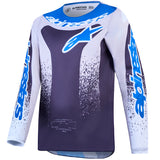 Alpinestars Youth Fluid Drag Jersey Greystone Light Lilac UCLA Blue
