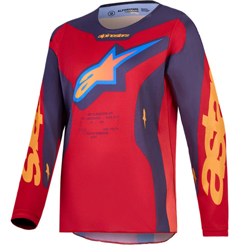 Alpinestars Youth Fluid Hunt Jersey Fire Red Greystone Hot Coral