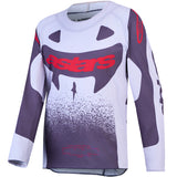 Alpinestars Youth SuperTech Swan Jersey Light Lilac Dark Grey Red Fluo