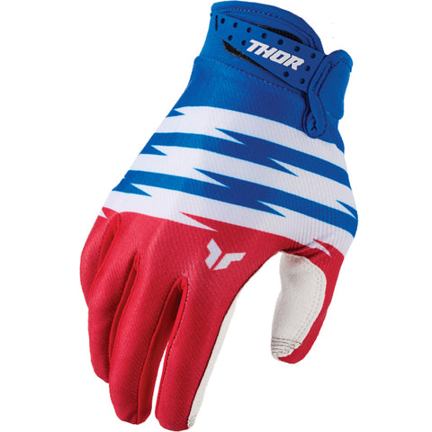 Thor Kids Launchmode Shockie Gloves Red Blue