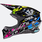 ONeal 1 Series Kids Motocross Helmet Stixx Black Multi