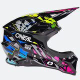 ONeal 1 Series Kids Motocross Helmet Stixx Black Multi