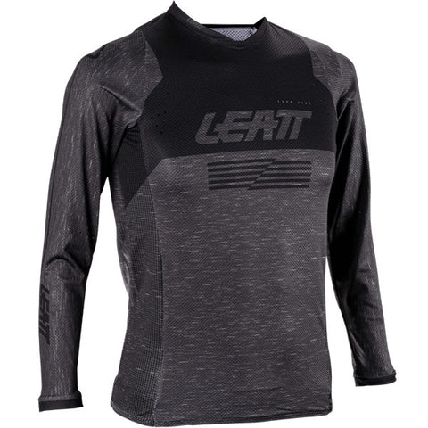 2026 Leatt 4.5 Moto Youth Jersey Stealth Black Grey