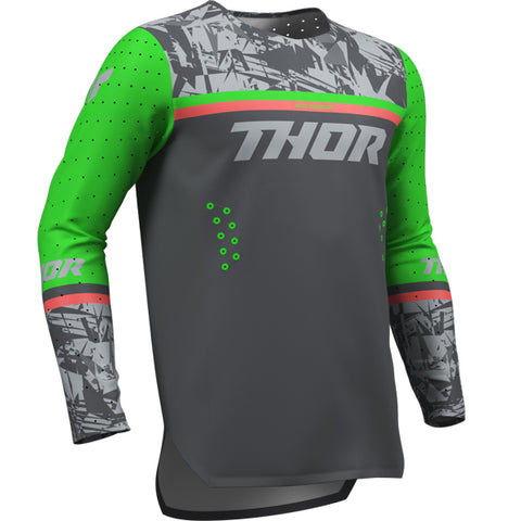 Thor Kids Sportmode Punkd Jersey Charcoal Green