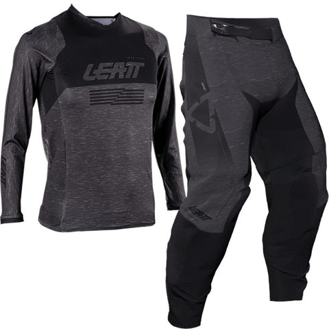 2026 Leatt 4.5 Moto Youth Kit Combo Stealth Black Grey