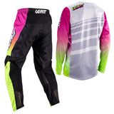 2026 Leatt 3.5 Ride Moto Retro Pink Motocross Kit Combo