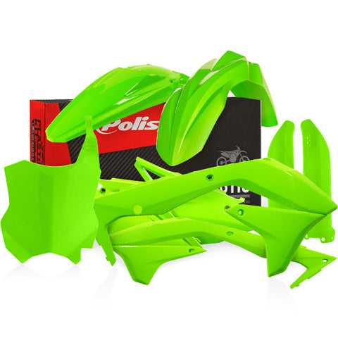 Polisport Kawasaki Plastic Kit Lime Green