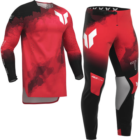 Thor Sportmode Carbon Black Red Kit Combo