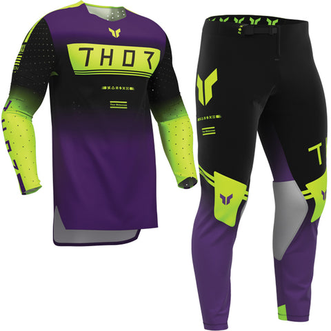 Thor Sportmode Geo Black Purple Kit Combo
