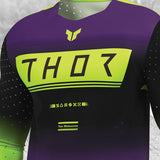 Thor Sportmode Geo Black Purple Kit Combo