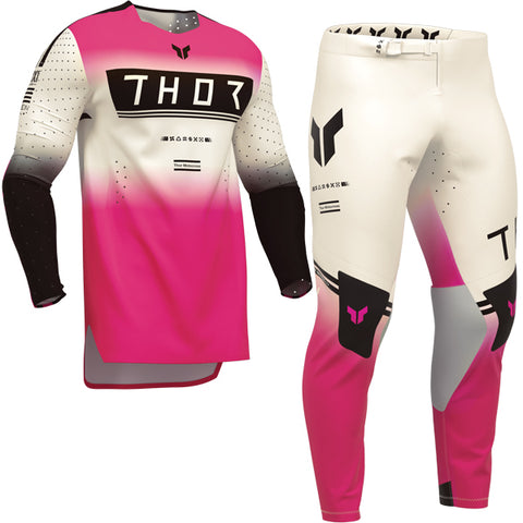 Thor Sportmode Geo White Pink Kit Combo