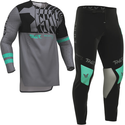 Thor Sportmode Mind Control Charcoal Black Kit Combo