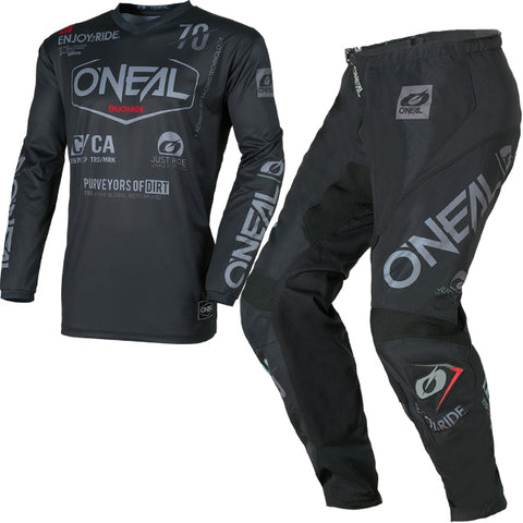 ONeal Element Kit Combo Brand Black Grey