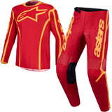 Alpinestars Fluid Apex V2  Fire Red Gold Kit Combo