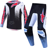 Alpinestars Fluid Drag Jersey Black White Light Blue Red Fluo
