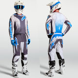 Alpinestars Fluid Drag Jersey Greystone Light Lilac UCLA Blue