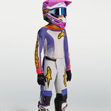 Alpinestars Youth Fluid Drag Light Lilac Blue Iris Gold Kit Combo