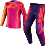 Alpinestars Fluid Kepler Dark Purple Orange Kit Combo